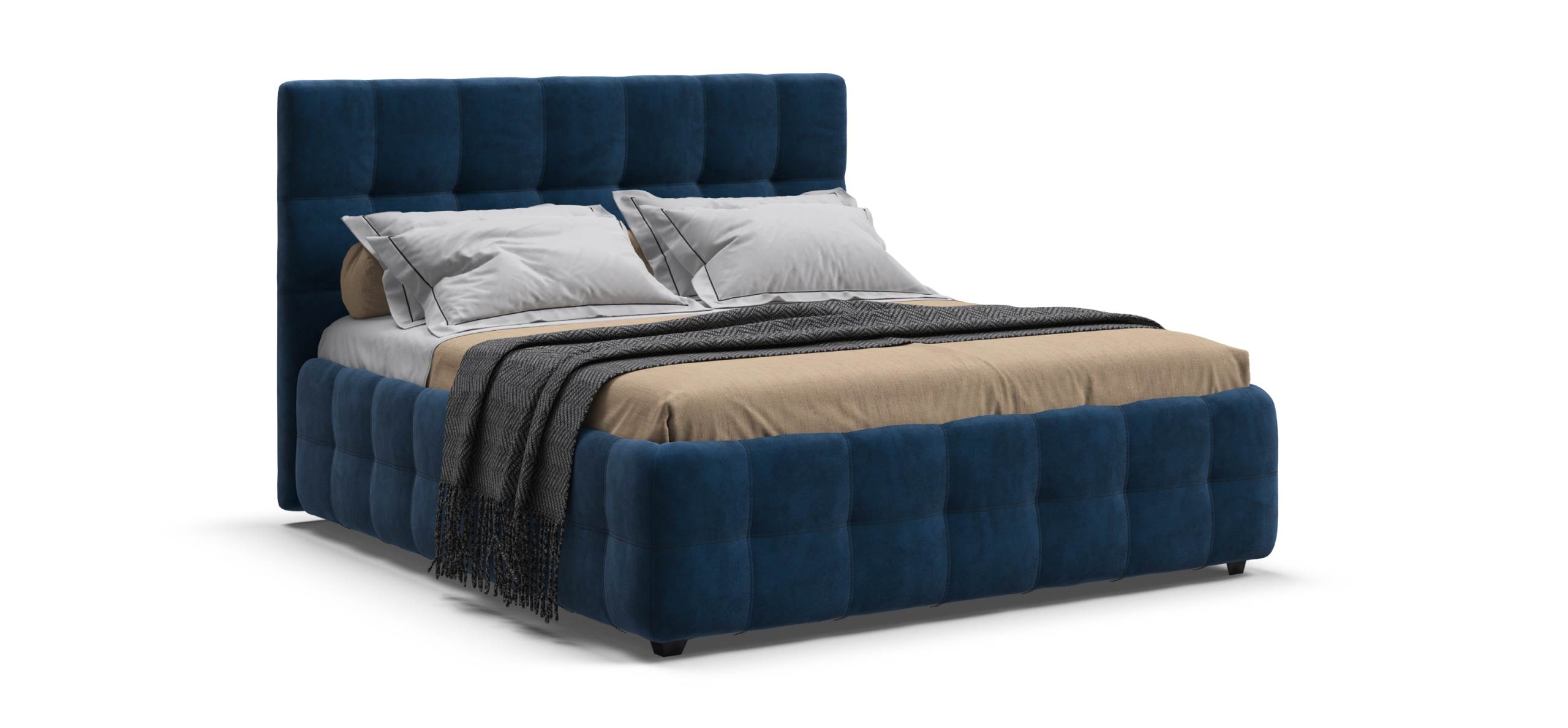 Босс Кровать+ПМ 160*200 велюр Монолит синий
Босс Кровать+ПМ 160*200 велюр Монолит синий