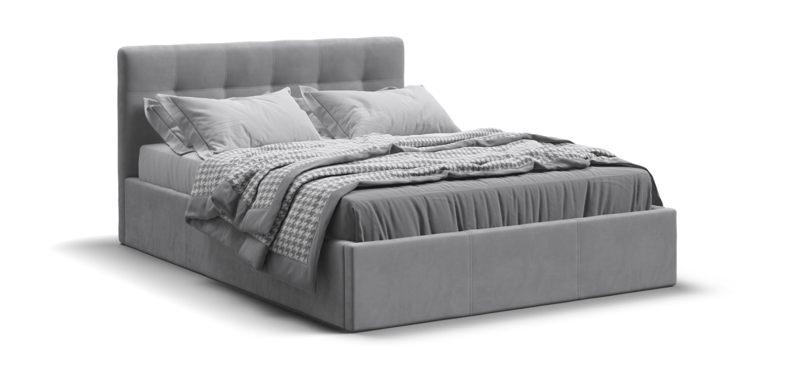 Белла Кровать без ПМ 140*200 велюр Монолит сталь
Белла Кровать без ПМ 140*200 велюр Монолит сталь