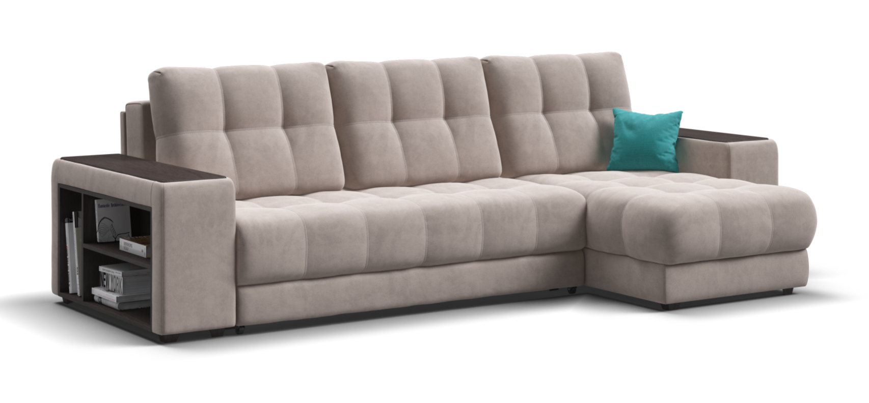 Угловой диван Босс ХЛ велюр Монолит латте
Угловой диван Босс ХЛ велюр Монолит латте