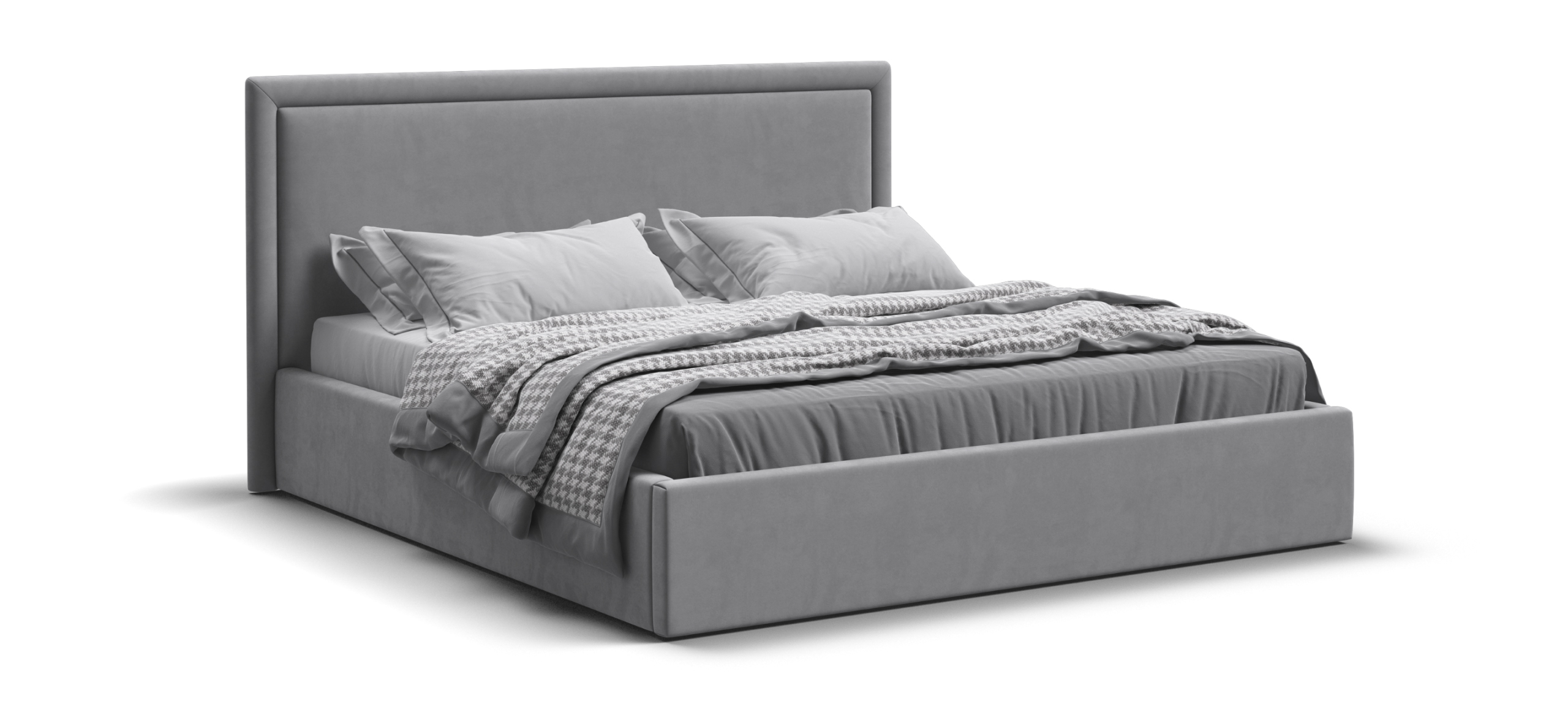 Фрея Кровать без ПМ 160*200 велюр Монолит сталь
Фрея Кровать без ПМ 160*200 велюр Монолит сталь