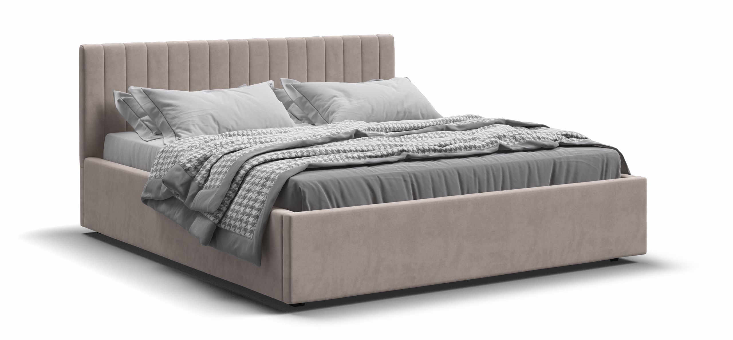 Ронда Кровать+ПМ 160*200 велюр Монолит латте
Ронда Кровать+ПМ 160*200 велюр Монолит латте