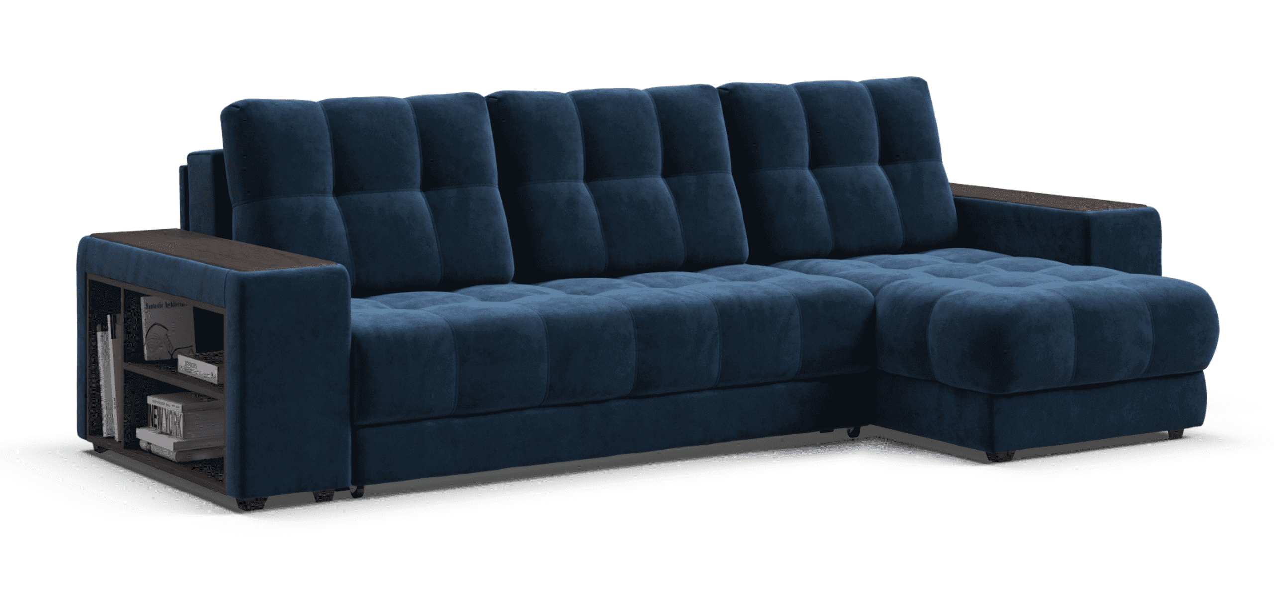 Угловой диван Босс ХЛ велюр Монолит синий
Угловой диван Босс ХЛ велюр Монолит синий