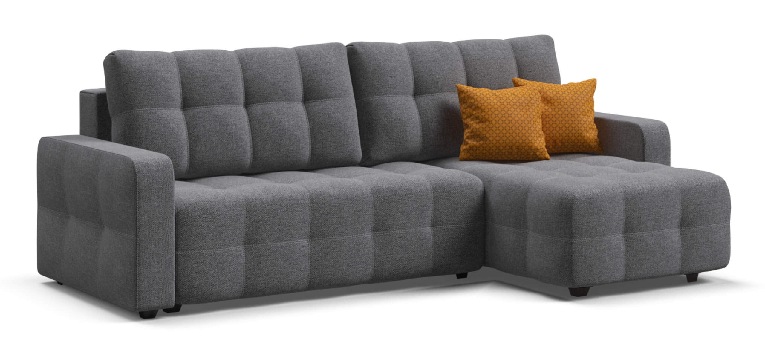 Угловой диван Денди Рогожка Мальмо серый
Угловой диван Денди Рогожка Мальмо серый