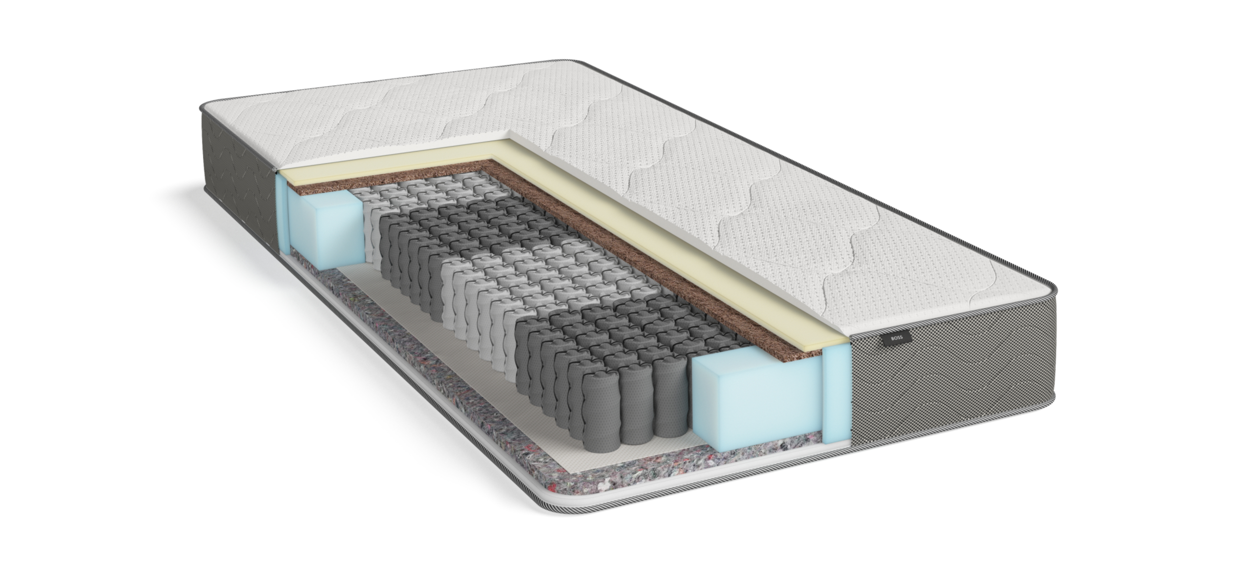 Босс Мини - матрас 90*200, Белый
Босс Мини - матрас 90*200, Белый