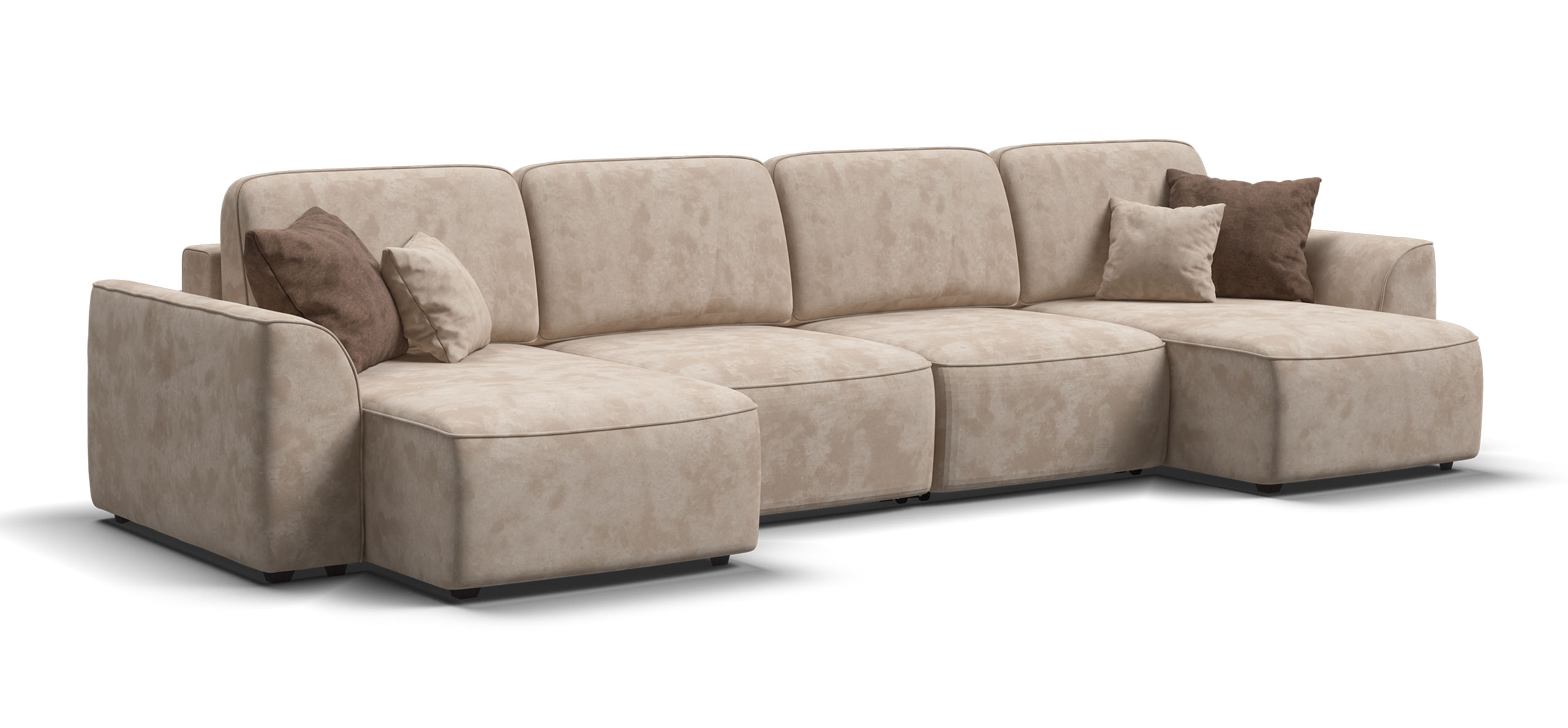 П-образный диван Кинг Модуль велюр Алькантара пепел
П-образный диван Кинг Модуль велюр Алькантара пепел