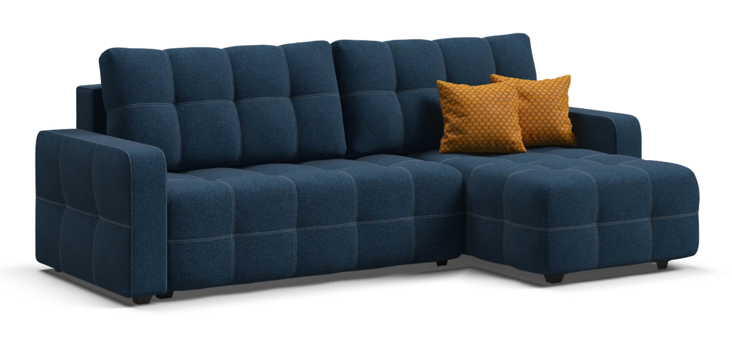 Угловой диван Денди Рогожка Мальмо синий
Угловой диван Денди Рогожка Мальмо синий