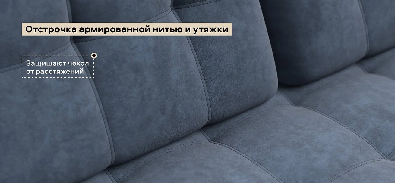 Угловой диван Босс Про Классик велюр Роял синий