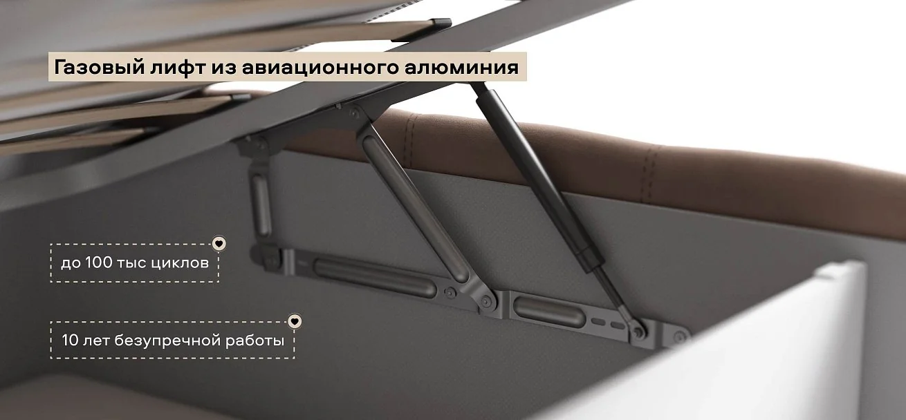 Босс Кровать+ПМ 180*200 велюр Монолит мокко