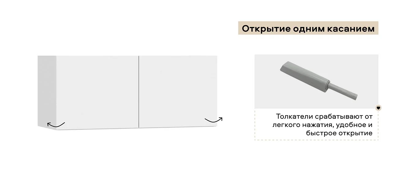 Антресоль 90 2Д Белый