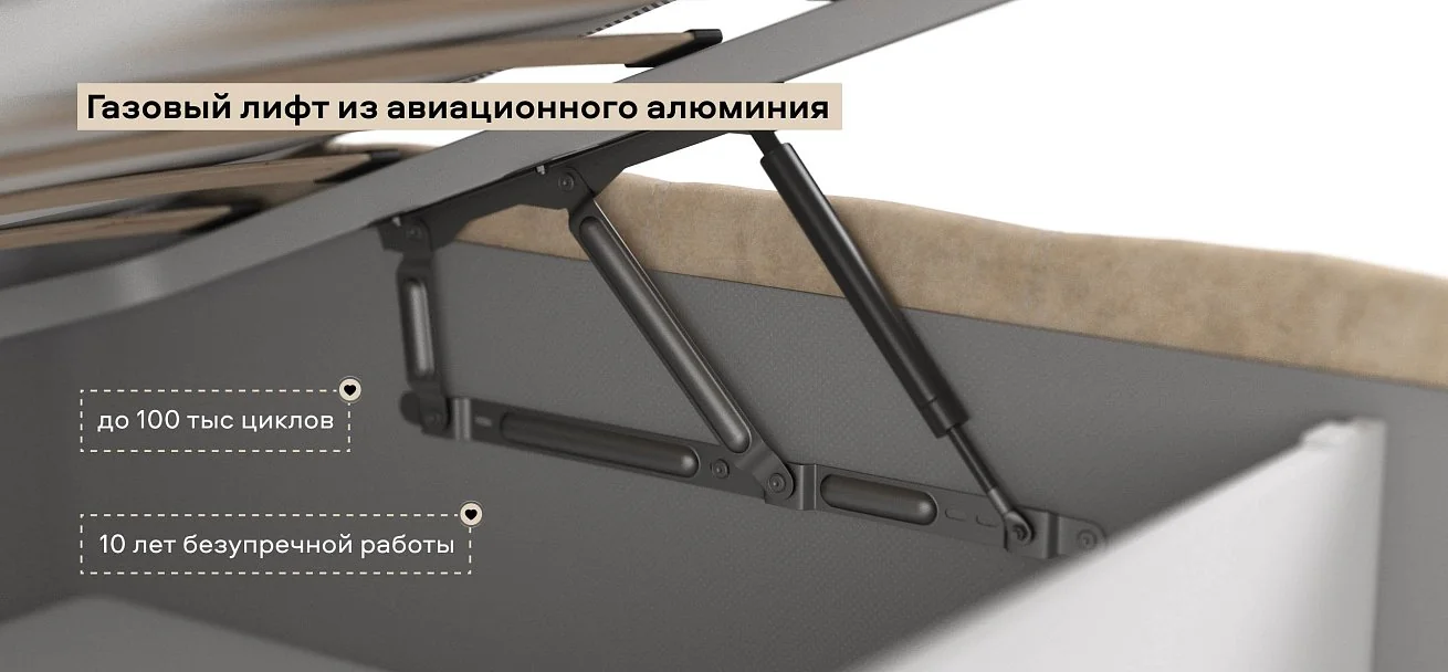 Босс Кровать+ПМ 140*200 велюр Роял шампань