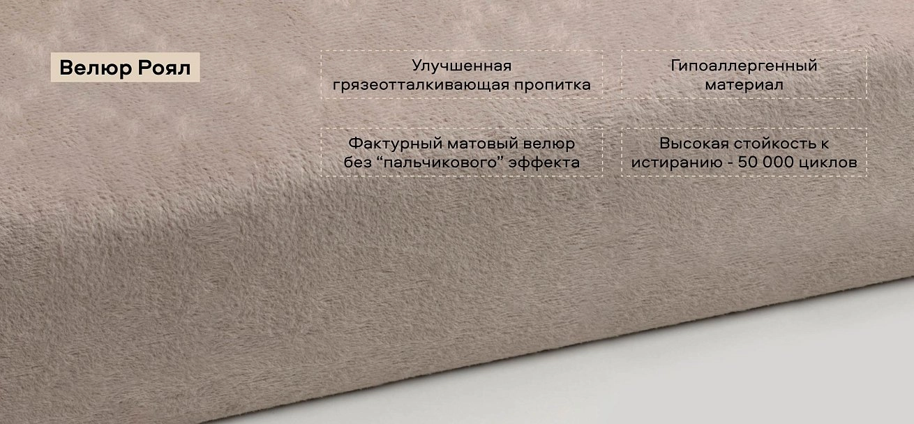 Диван Босс Лофт велюр Роял шампань