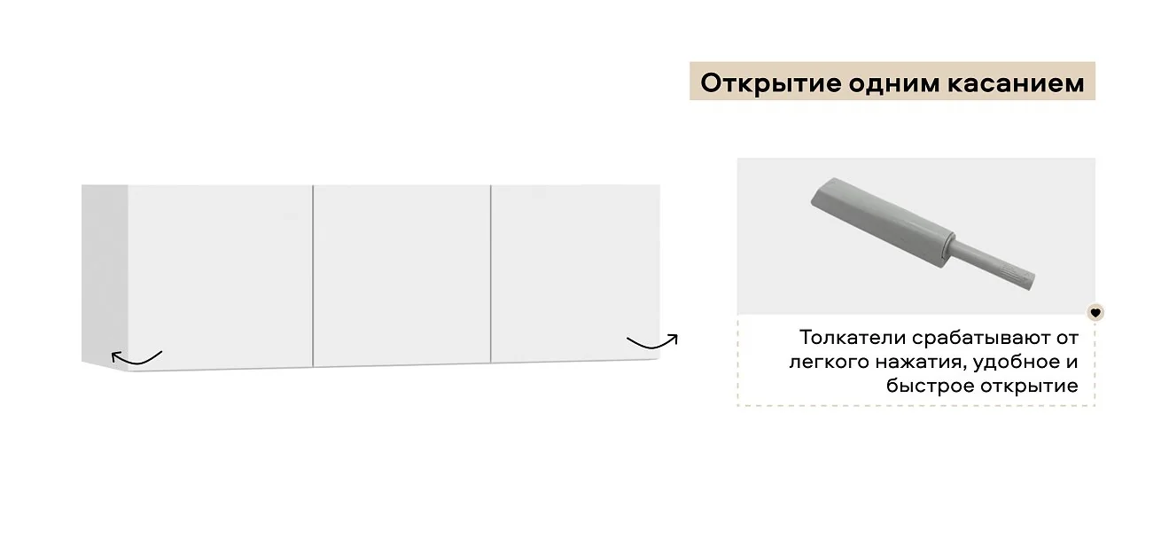 Антресоль 120 3Д Белый
