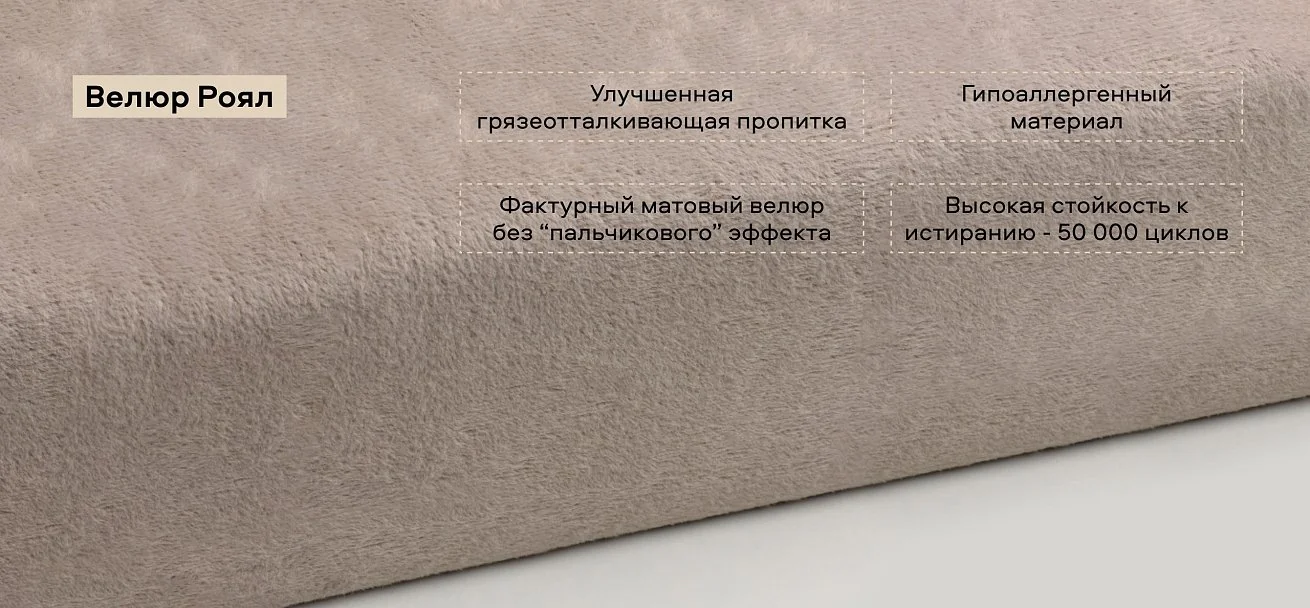 Диван Босс Лофт велюр Роял шампань