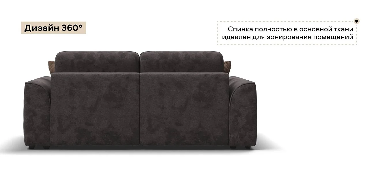 Диван Кинг Модуль велюр Алькантара серый