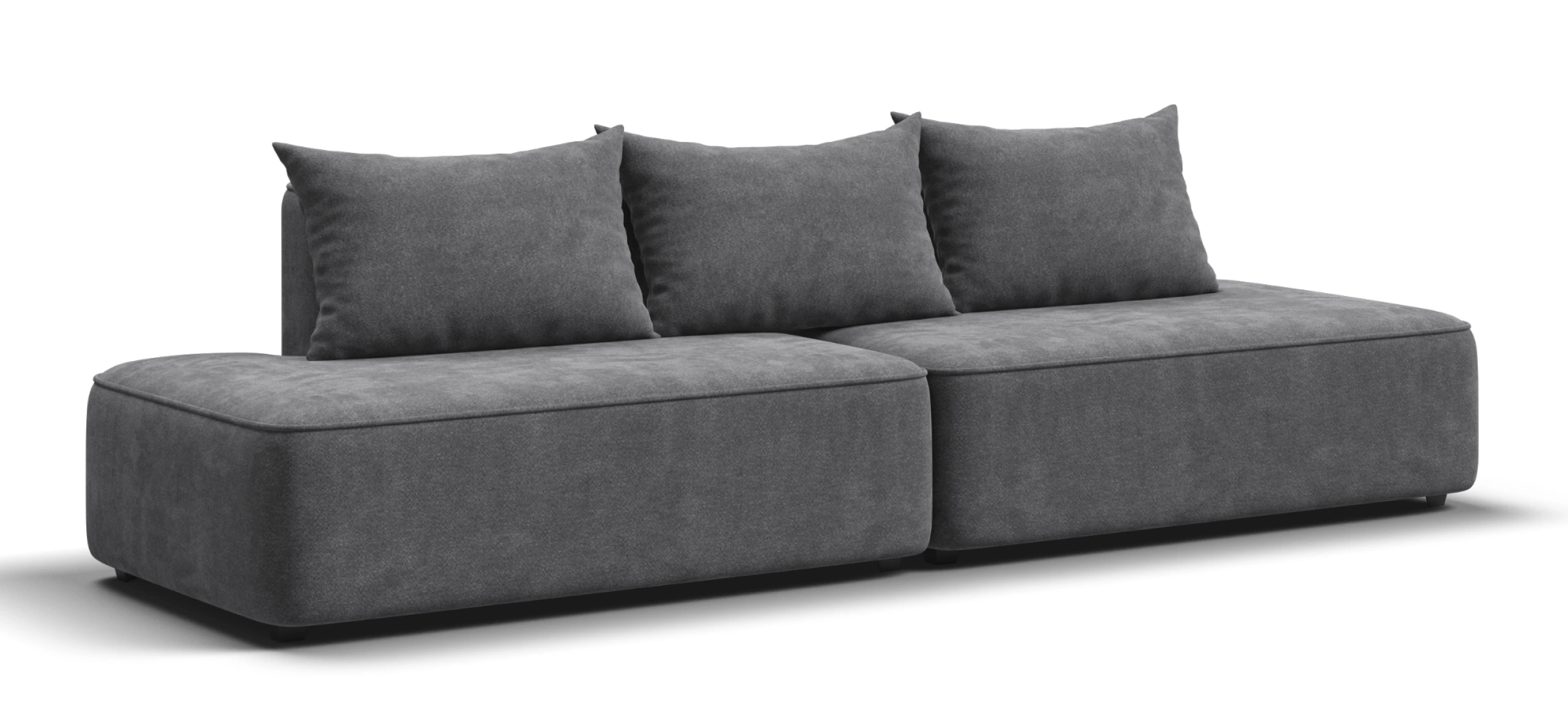 

Диван Кинг Твин Шенилл Клауд графит