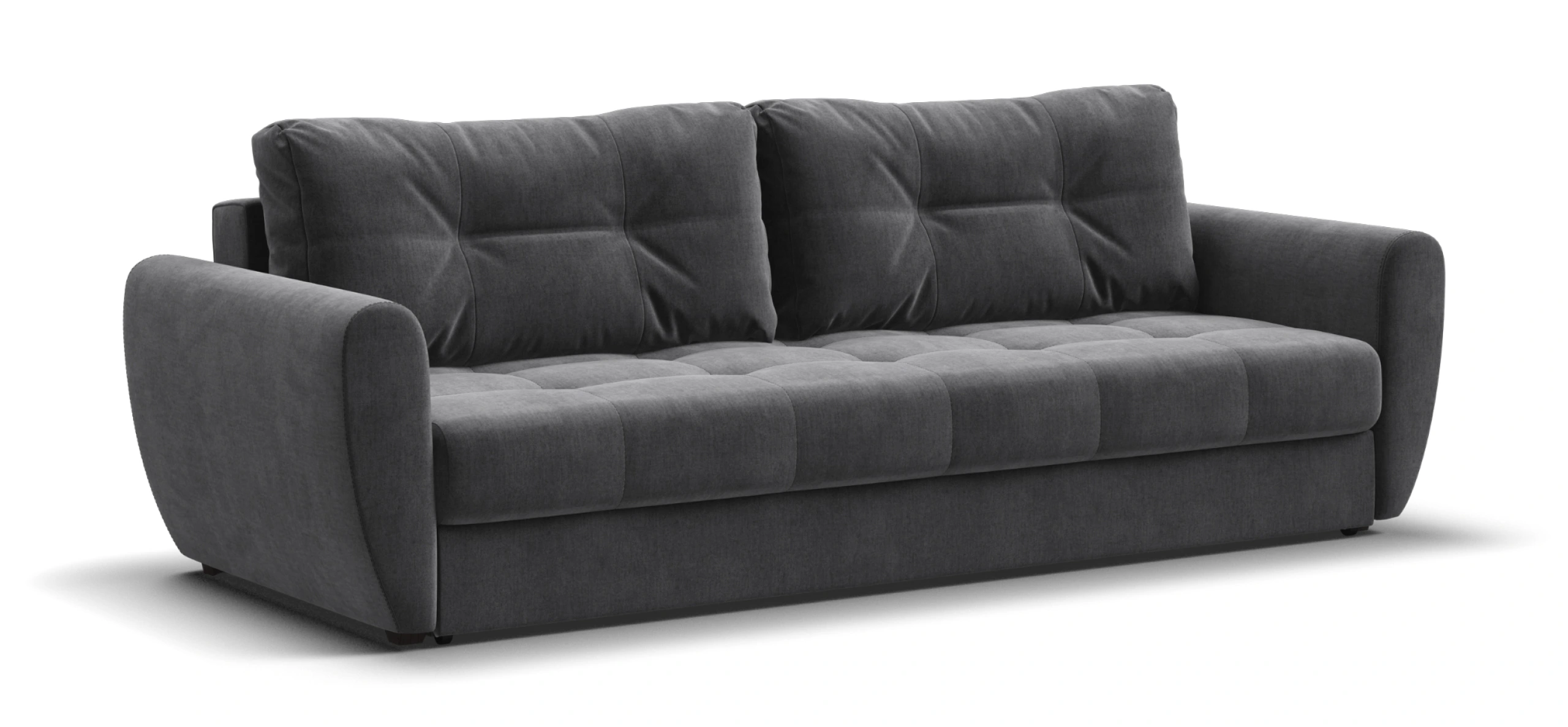 

Диван Престон велюр Монолит серый