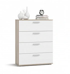 Комод Люкс Белый снег, Сонома