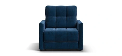 Босс Лофт кресло-кровать велюр Монолит синий 1