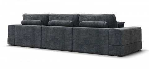 П-образный диван-кровать Босс Модуль Шенилл Глосс карбон 3