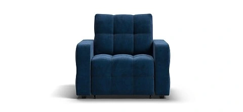 Денди кресло-кровать велюр Монолит синий 1