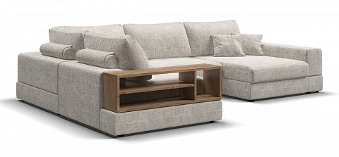 П-образный диван-кровать Босс Модуль Шенилл Смарт кварц 1