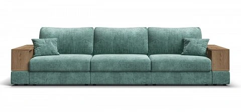 Диван-кровать BOSS MODOOL MAX шенилл Gloss минт с двумя полками подлокотниками 2