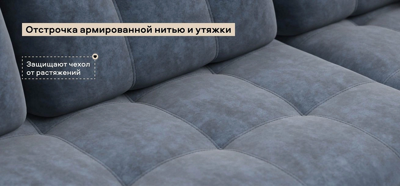 Угловой диван Босс ХЛ велюр Роял синий