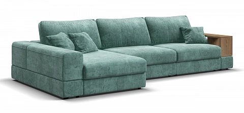 Угловой диван-кровать Босс Модуль ХЛ Шенилл Глосс минт 1