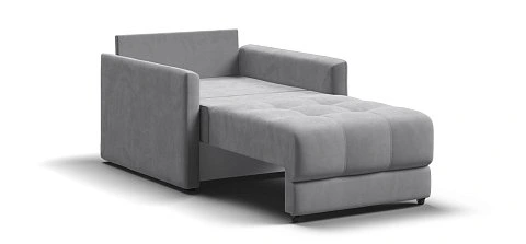 Босс Лофт кресло-кровать велюр Монолит сталь 3