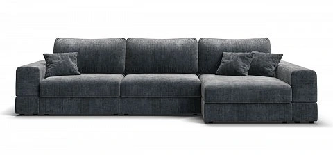 Угловой диван-кровать Босс Модуль ХЛ Шенилл Глосс карбон 1