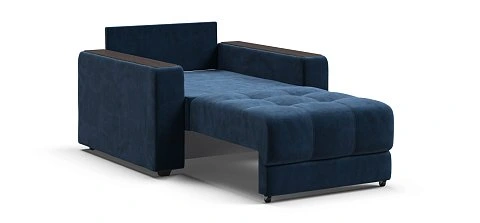 Босс кресло-кровать велюр Монолит синий 3