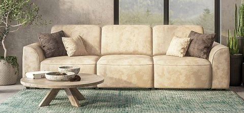 Диван Кинг Модуль Макс велюр Алькантара пепел 2