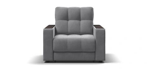 Босс кресло-кровать велюр Монолит сталь 1