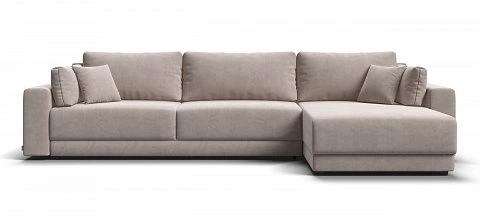 Угловой диван Босс Прайм Макс велюр Монолит латте 1