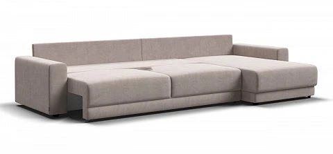 Угловой диван Босс Прайм Макс велюр Монолит латте 3