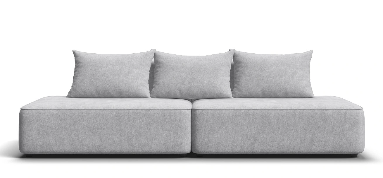 Диван Кинг Твин Шенилл Клауд серый