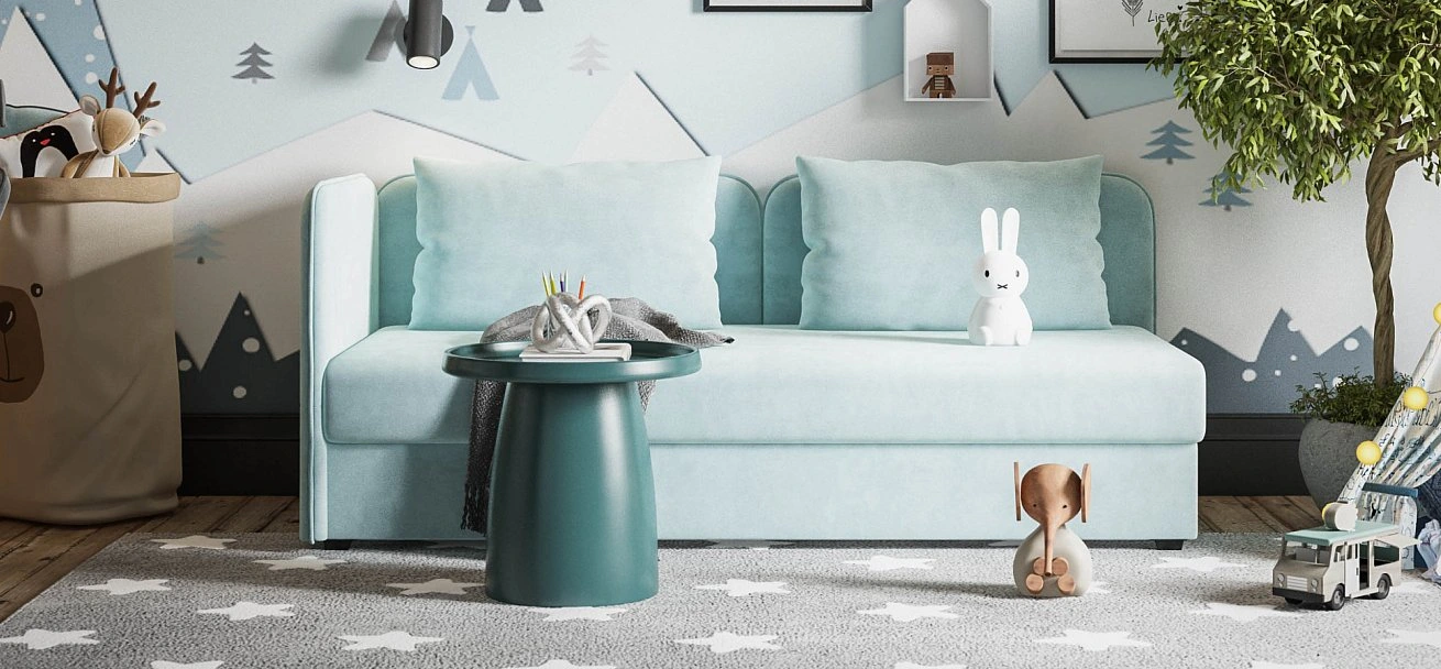 Тахта Ирис велюр Монолит аква