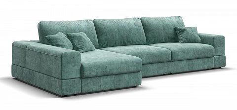 Угловой диван-кровать Босс Модуль ХЛ Шенилл Глосс минт 1