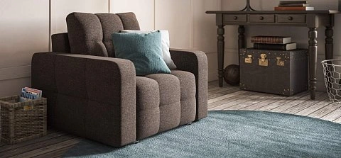 Денди кресло-кровать Рогожка Мальмо шоколад 2