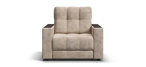 Босс кресло-кровать велюр Алькантара пепел 1