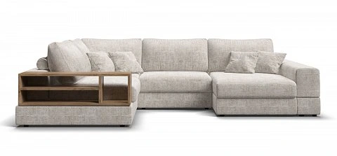 П-образный диван-кровать Босс Модуль Шенилл Смарт кварц 2