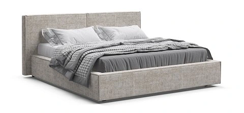 Норд Кровать+ПМ 160*200 Шенилл Смарт кварц 1