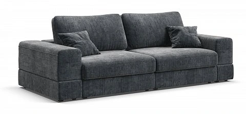 Диван-кровать Босс Модуль Шенилл Глосс карбон 1