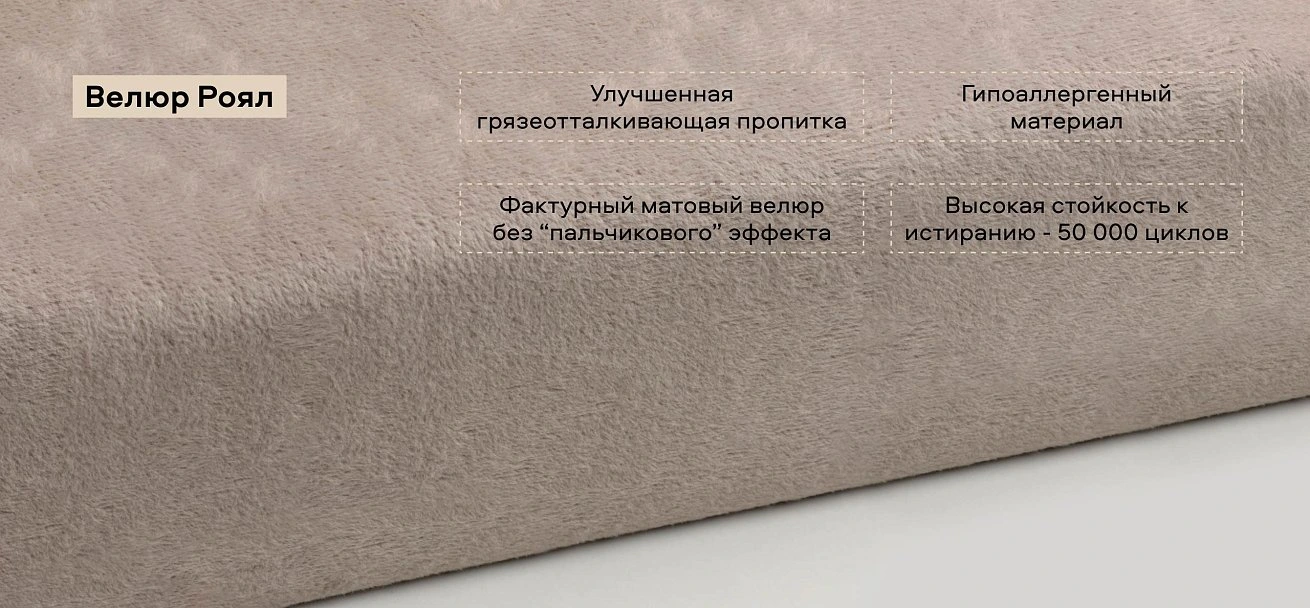 Диван Босс Лофт велюр Роял шампань