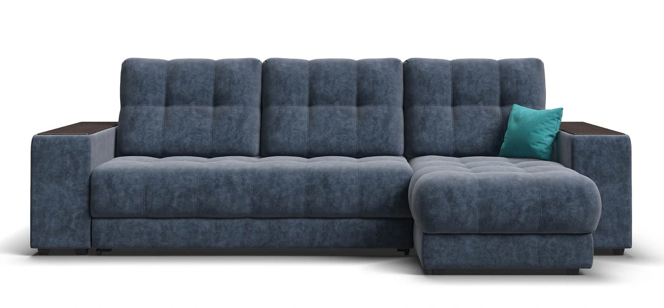 Угловой диван Босс ХЛ велюр Роял синий