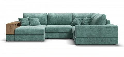 П-образный диван-кровать Босс Модуль Шенилл Глосс минт 2