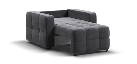 Денди кресло-кровать велюр Монолит серый 3