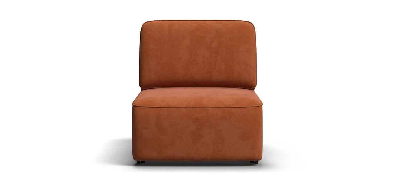 Кинг Модуль база сп. место велюр Алькантара оранж