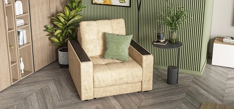 Босс кресло-кровать велюр Роял шампань 2