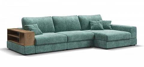 Угловой диван-кровать Босс Модуль ХЛ Шенилл Глосс минт 1